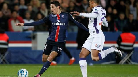 Ángel Di María, delantero del París Saint-Germain. Foto: EFE.
