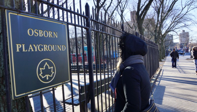 Osborn Playground Park donde una adolescente denunció haber sido violada por varios jóvenes.