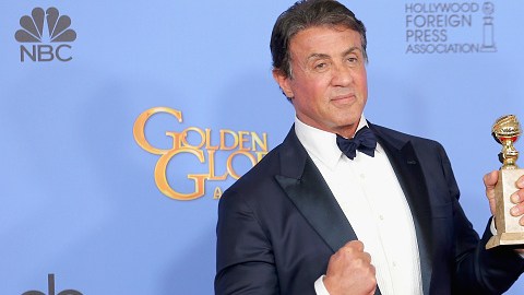 Stallone fue recibido con una enorme ovación en la sala.
