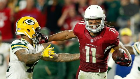 Larry Fitzgerald consiguió el touchdown del triunfo en favor de Cardinals. Foto: Getty Images.