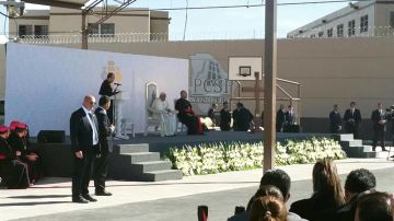 El Sumo Pontífice visitó a reos en CIudad Juárez.