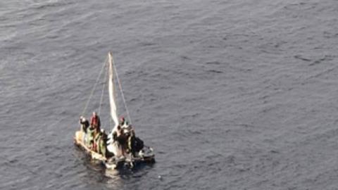 Imágenes de video del rescate en el Caribe