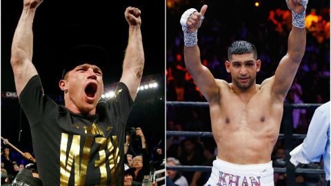 El Canelo Álvarez y Amir Khan se enfrentarán el próximo 7 de mayo en Las Vegas.