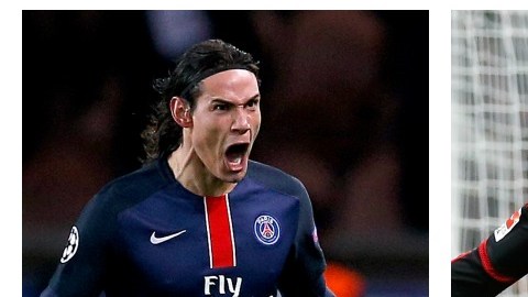 Edinson Cavani y Chicharito