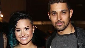 La pareja conformada por Demi Lovato y Wilmer Valderrama en una de sus muchas salidas públicas.