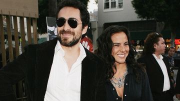 Los actores Demián Bichir y Kate del Castillo cuando eran pareja en 2005 en Los Ángeles.