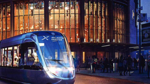 Así sería el tranvía que se propone para conectar Brooklyn y Queens.