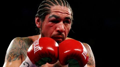 El púgil mexicano Antonio Margarito el día de la pelea contra Miguel Cotto.