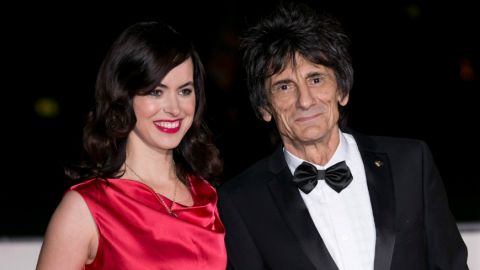 Ronnie Wood and Sally Wood