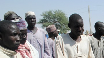 Desplazados internos en el campo de Dikwa (Nigeria).