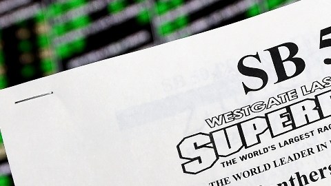 Hoja de apuestas del Race & Sports SuperBook en el Westgate Las Vegas Resort & Casino.