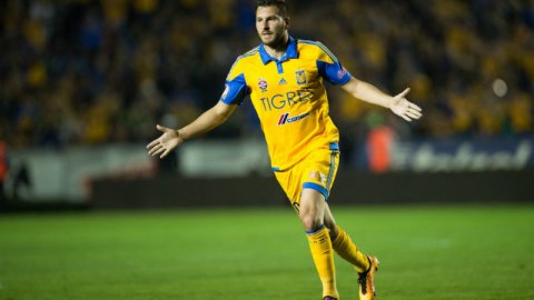 En redes sociales circulan las fotos del papá y hermano del futbolista tatuándose el escudo de Tigres.