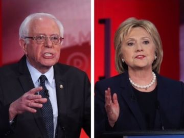 Bernie Sanders y Hillary Clinton.