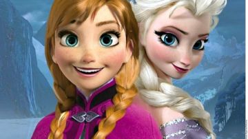 Las hermanas Elsa y Anna de la cinta animada de princesas 'Frozen'.