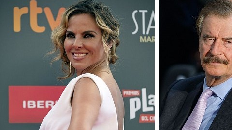 La actriz Kate del Castillo parece tener el apoyo del exmandatario mexicano Vicente Fox.