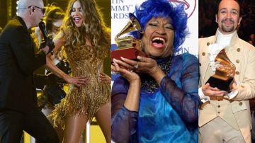 Pitbull, Sofía Vergara, Celia Cruz y Lin-Manuel Miranda participaron en los Premios Grammy 2016 pero no todos gustaron al público.