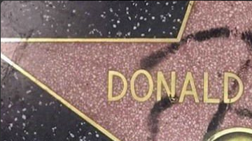 La estrella en el Paseo de la Fama de Donald Trump fue vandalizada.