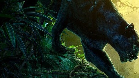 Imagen del póster de "The Jungle Book", producción de Disney que mostró un avance durante el Super Tazón.