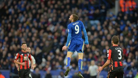 Jamie Vardy se ha convertido en el héroe para la afición del Leicester.