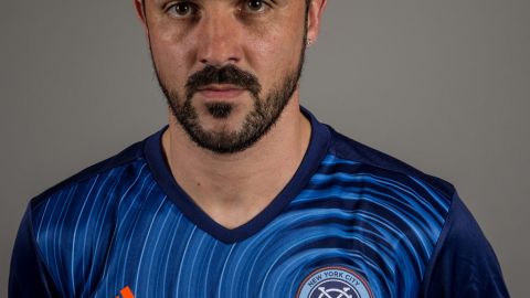 David Villa con la segunda camiseta del New York City FC.