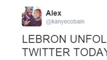 El usuario @kanyecobain fue el primero en tuitear sobre la movida de James.