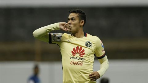 El colombiano Andrés Andrade celebra el tercer gol americanista al Seattle Sounders.