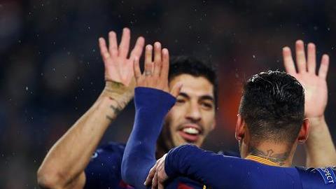 Messi, Luis Suárez y Neymar