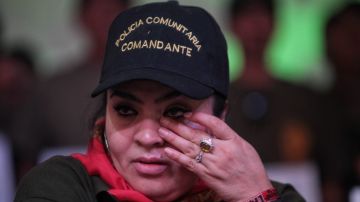 La activista mexicana Nestora Salgado salió de prisión el viernes 18 de marzo.