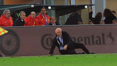 Vicente del Bosque es derribado