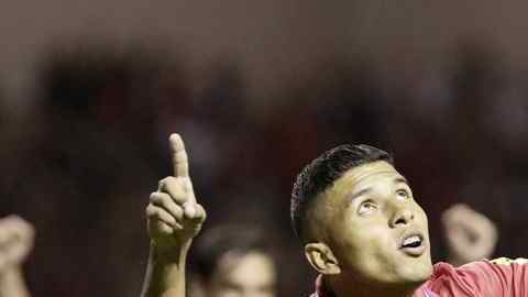 Johan Venegas, autor del tercer gol tico ante Jamaica.
