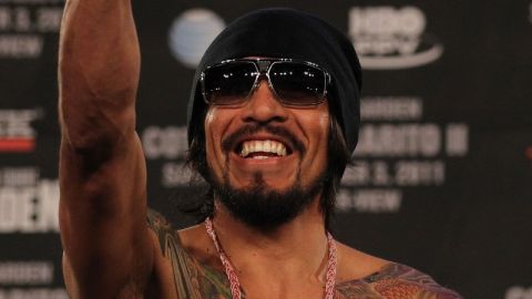 Antonio Margarito durante el pesaje de la pelea que sostuvo con Miguel Cotto en 2011.