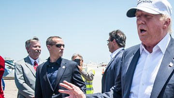 Presidential Candidate Donald Trump Tours U.S. Border In Texas