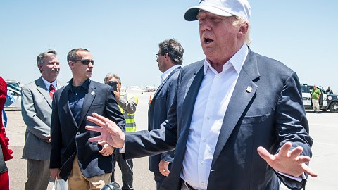 Presidential Candidate Donald Trump Tours U.S. Border In Texas