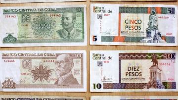 Las dos monedas que existen en Cuba.