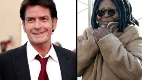 Sheen declaró sentirse muy contento por poder trabajar con su amiga Whoopi.