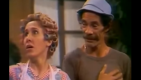 Don Ramón junto a Doña Florinda.