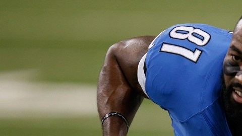 El receptor Calvin Johnson de los Leones de Detroit, era uno de los mejores de la NFL.