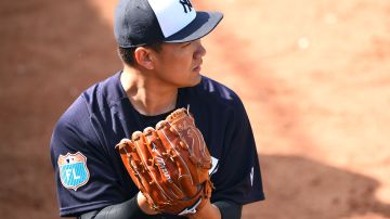 Masahiro Tanaka en acción en Tampa. El pitcher japonés de los Yankees brilla en la pretemporada.