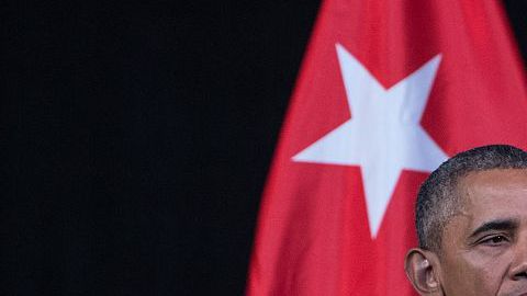 Obama pronuncia un discurso en el Gran Teatro de La Habana, el 22 de marzo de 2016.
