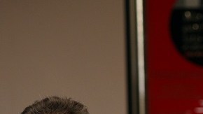 Gonzalo Vega junto a su hija Zuria en un encuentro antiguo con la prensa.