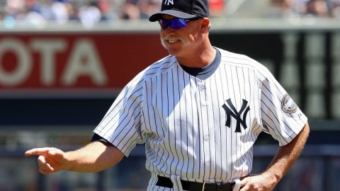 Richard ‘Goose’ Gossage durante un partido de homenaje con los Yankees en 2009.