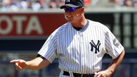 Richard ‘Goose’ Gossage durante un partido de homenaje con los Yankees en 2009.