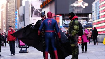 El “Spiderman” fue detenido cerca de la esquina oeste de la calle 46 con Broadway.