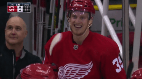 Anthony Mantha es nieto de un exjugador de hockey, Andre Pronovost.