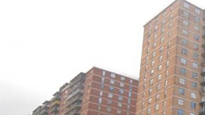 Uno de los complejos de vivienda Michell-Lama en la ciudad de Nueva York