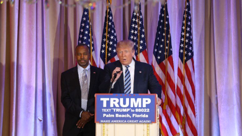 Ben Carson anunció su apoyo a la candidatura de Trump.