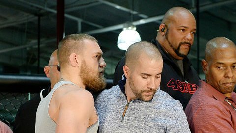 Los ánimos entre Conor y Diaz se calentaron.