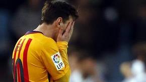 Lionel Messi buscaba su gol 500 con el Barcelona.