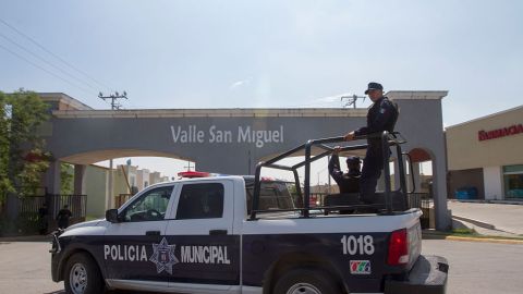 La zona se encuentra acordonada por la policía municipal.