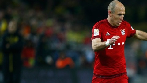 Arjen Robben, delantero del Bayern Munich.